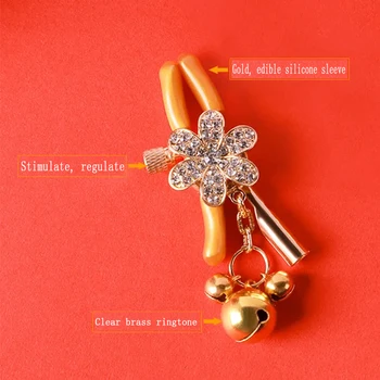 High-end 18K-platedMetalCopper Chain, Pacifier Clip With Rhinestones, Nipple Clip, Clit Clip, SM Punishment, Sex Toys For Couple 6