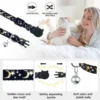Airtag Case Cat Collar Breakaway,Moon & Stars Kitten Collar with Apple Air Tag Protective Holder for Girl Boy Cats Accessories 2