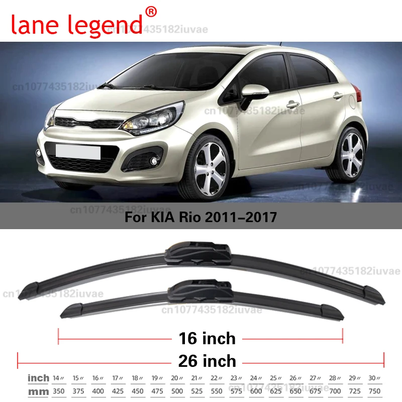 Enhanced Car Wiper Blades - Premium Front Windshield Brushes, Set of 2