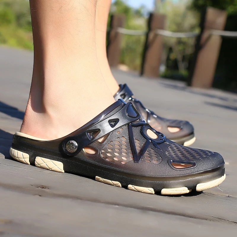 Men Beach Sandals Summer Men's Jelly 