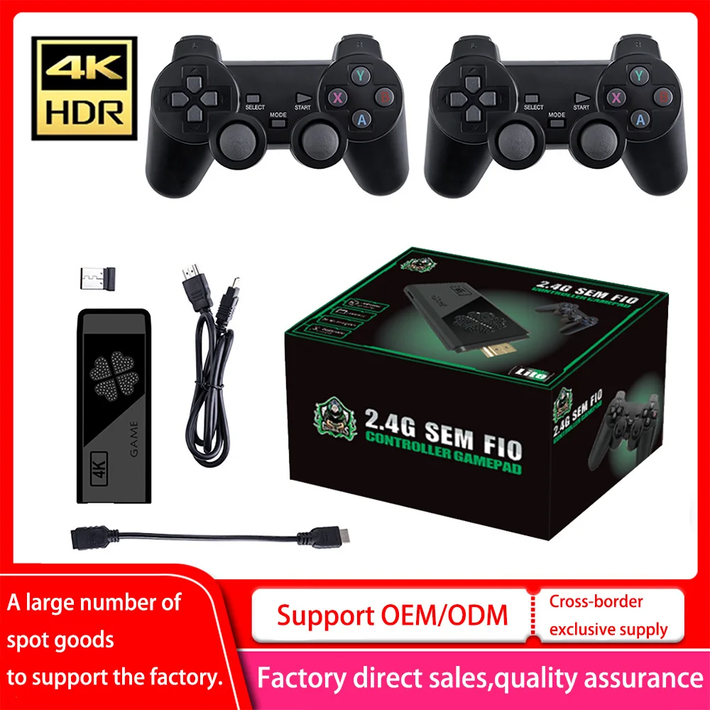 M8 II Mini 2K/4K Game Stick Two Players Video Game Console 10000 Free Games Wireless Gamepads For 8/16/32/128 bit retro games