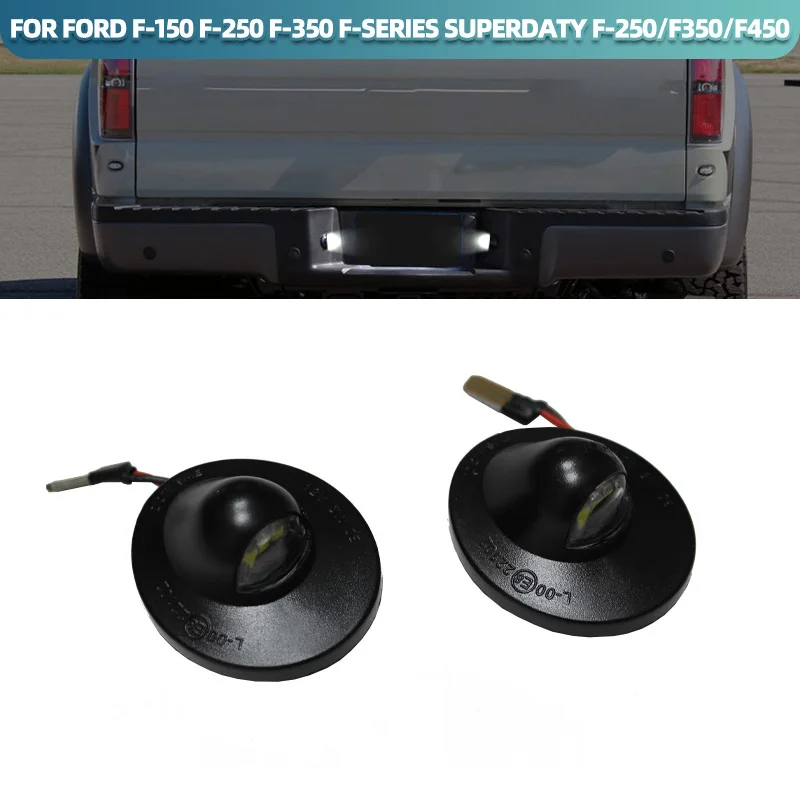 

1 Pair LED12V License Plate Lights For Ford F150 F-250 F-350 F-450 F-550 Ranger Raptor Explorer License Number Light Lamp
