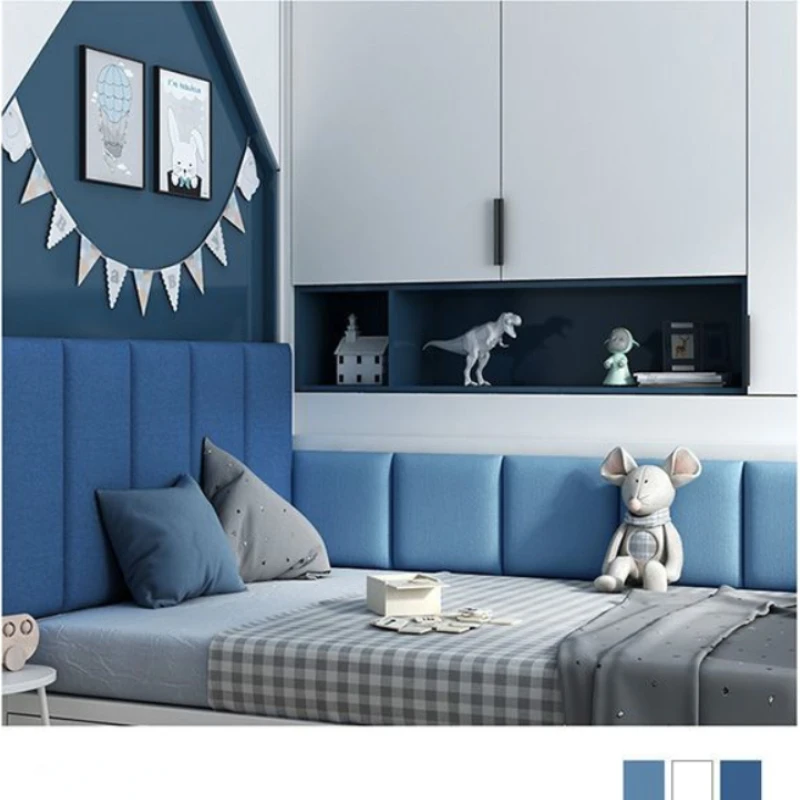 Bed Headboards 135 90 145 150 160 180cm In Wood Adhesive Modern Cabecero Head Board Tete De Lit Anti-collision Wall Panels
