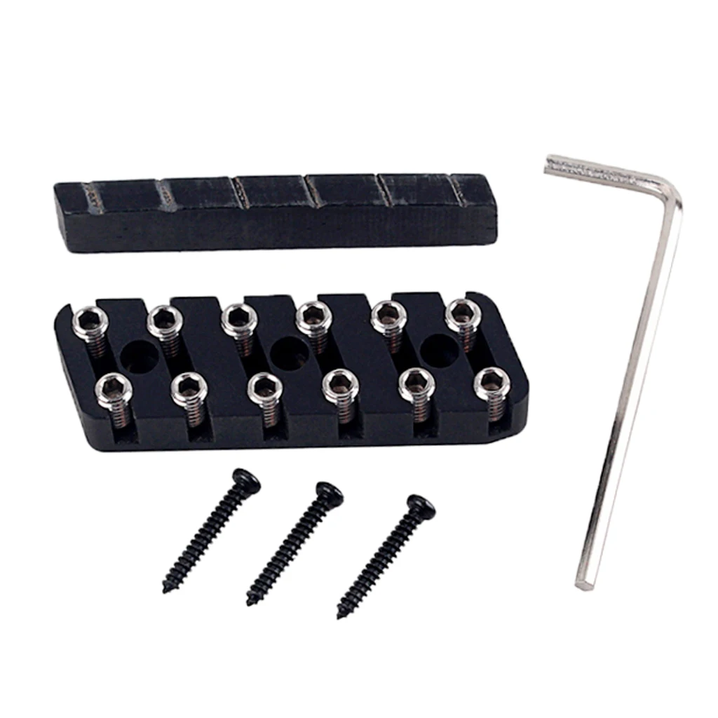 6/7/8 String Headless Guitar Bridge Nut Guitar Fixed Saddle Bridge Nut