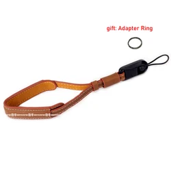 Universal Quick Release PU Leather Camera Wrist Strap with Beads (C - style)