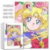 Sailor Moon Jigsaw Puzzles 300/500/1000 Pieces Cute Cartoon Girl Comic Print Puzzles for Kids Intellectual Game Toys Gifts 1