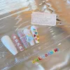 6pcs/box  Letter Sea Shell Flower Nail Acrylic Mold Nail Art Decorations  DIY Silicone Decorated  Nail Art Templates Nails Mould 4