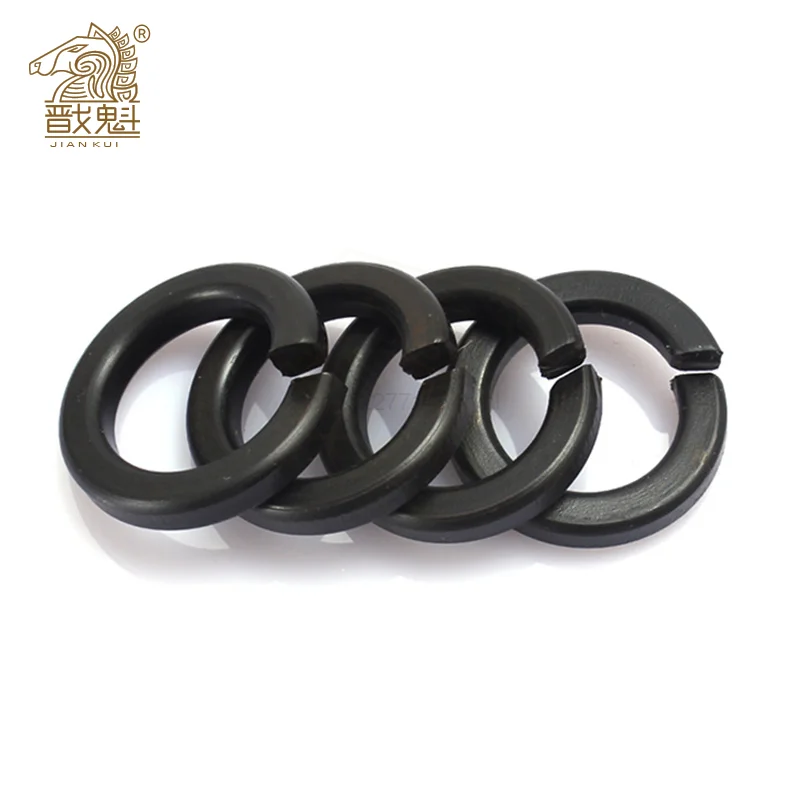 Alta Resistência Primavera de carbono Split Lock Washer, Junta Elástica, Aço Inoxidável 304, M1.6 M2 M2.5 M3 M4 M5 M6 M8 M10 M12-24