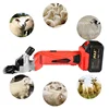 home. Cordless Electric Shears,Professional Sheep Shearing Clippers with 2 PCS Rechargeable Lithium Battery, 6 Speeds Heavy 5