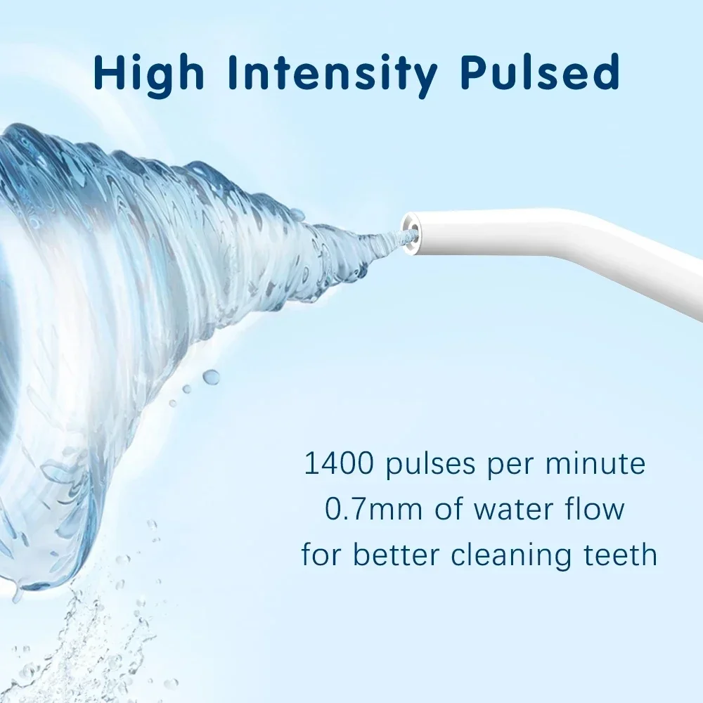 Dental Oral Irrigator Water Teeth Pick Mouth Washing Machine 5 Nozzels 3 Modes USB Rechargeable 300ml Tank New