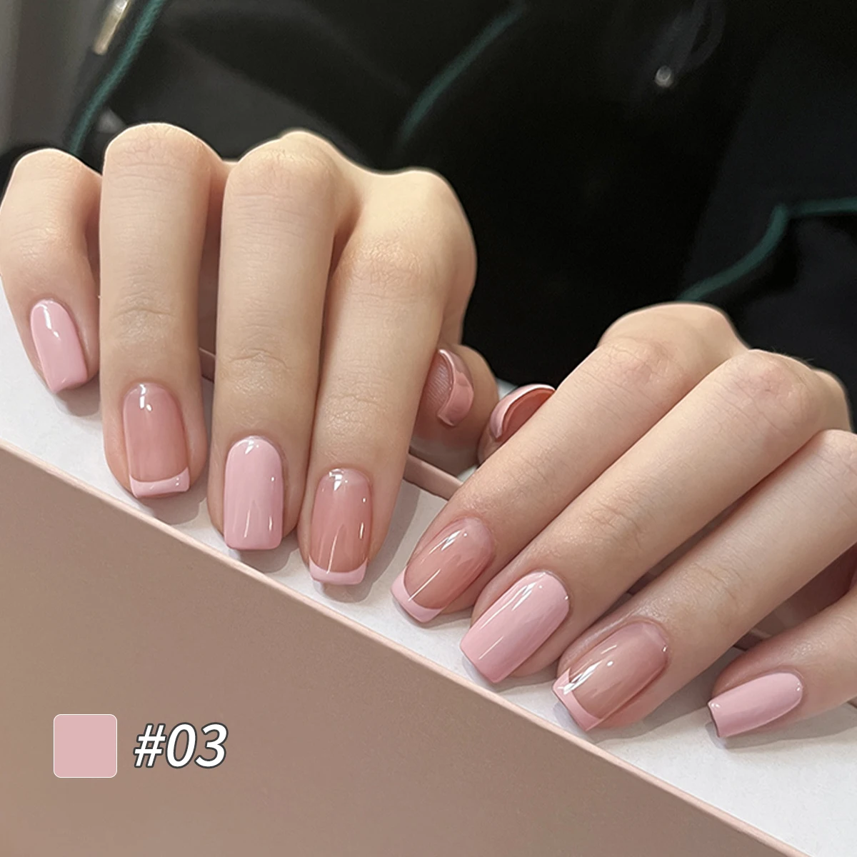 Vibrant Pink Patting Glue: High-Saturation Semi-Solid Nail Polish