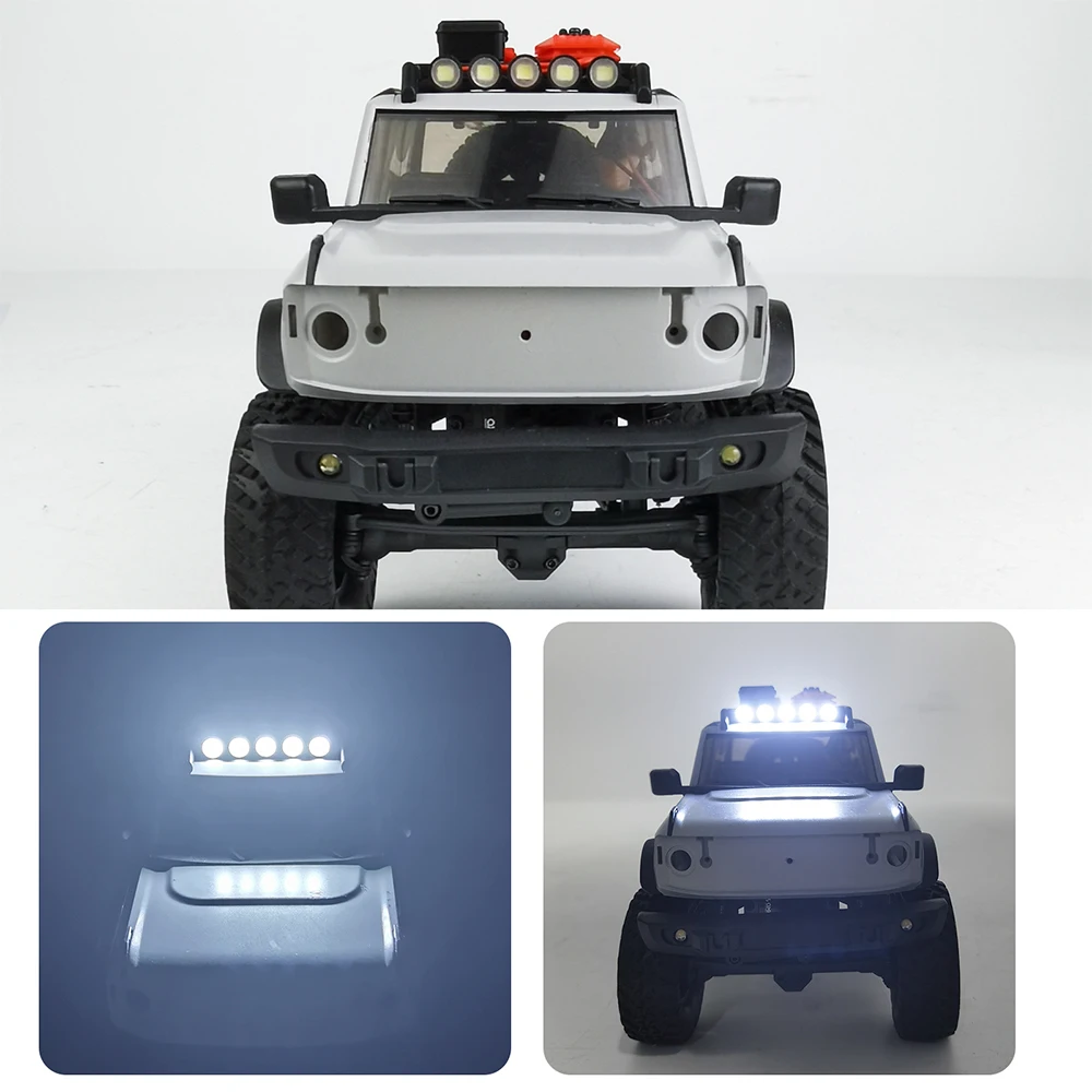 MIBIDAO Dach-LED-Leuchten, Lampe für Axial SCX24 90081, Riegel AXI00001, C10 AXI00006, Bronco 1/24 RC-Auto, Upgrade-Teile, Zubehör – Detail 11