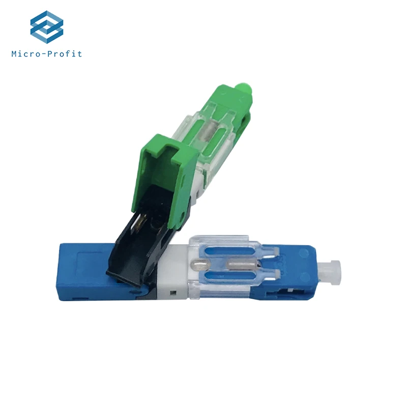 Connettori Fibra Ottica SC/APC 100 Pezzi - Kit Terminazione FTTH, Per Reti Locali E Installazioni Rapide