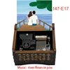river flows in you Wood mechanical Music Box for South Korea piano guitar Friends birthday New year Christmas gift 5