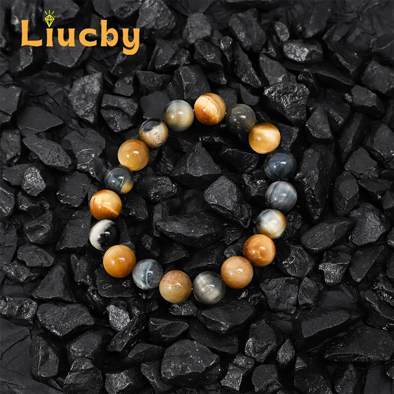 Naturstein Traum Tiger Armband handgemachte Frau Handschnur Laufringe Armband Zubehör Handwerk 15" Großhandel 6/8/10/12mm