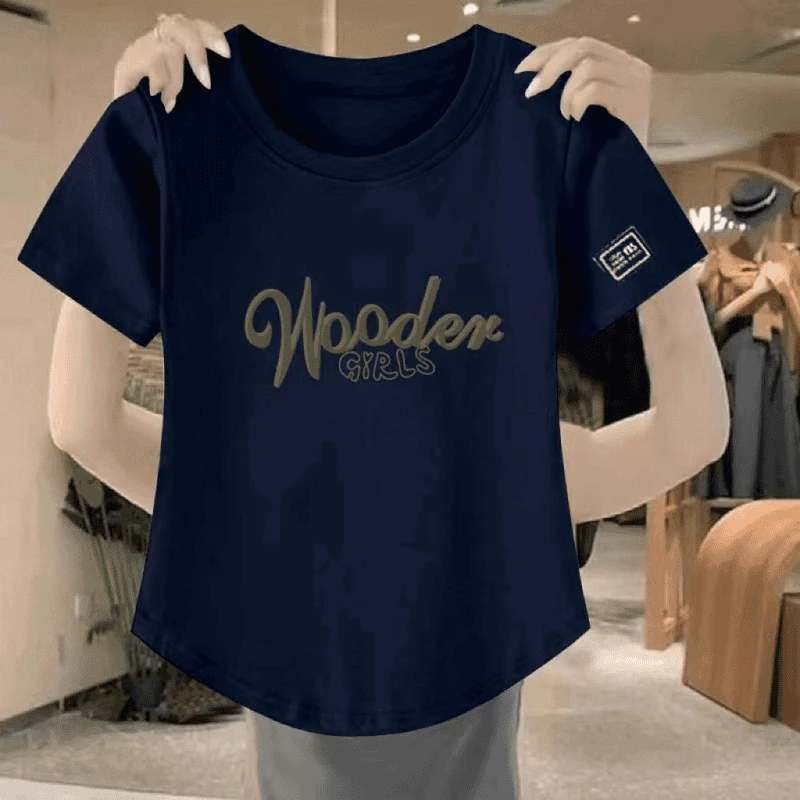 Right print navy blue [medium] w letter