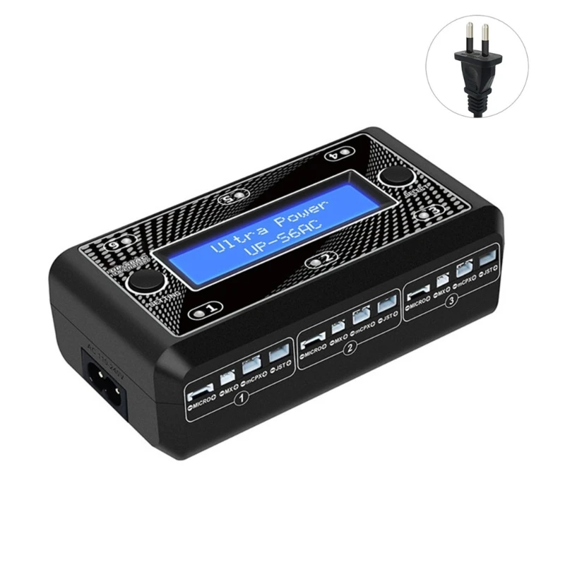 

UP-S6AC 6-CH Intelligent Fast Balance Charger for 6x 1 Cell LiPo/LiHV Battery