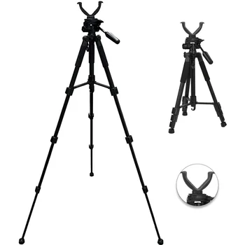 Accessori per la caccia all'aperto Treppiede da 1,8 m per caccia Porta bastoncini da tiro in alluminio V-Yoke Treppiede per fotocamera universale