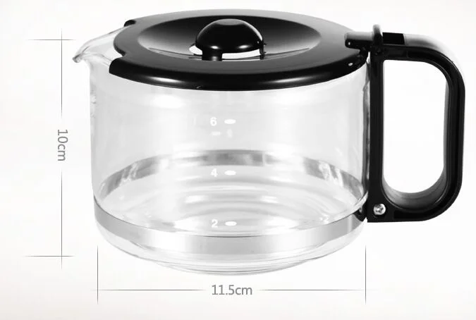 

coffee maker part household drip Coffee machine accessories 0.6L hand hold cafe pot coffee glass TEA pot coffee machine parts