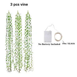 Illuminated Artificial Ivy Garland for Indoor and Outdoor Decor (10M light vine)