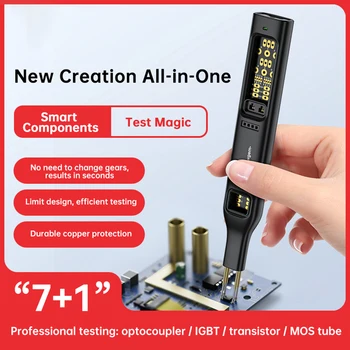 Misuratore di transistor IC Diodo Triodo Chip di circuito Rivelatore Tester accoppiatore ottico multifunzionale Tester di circuito integrato portatile