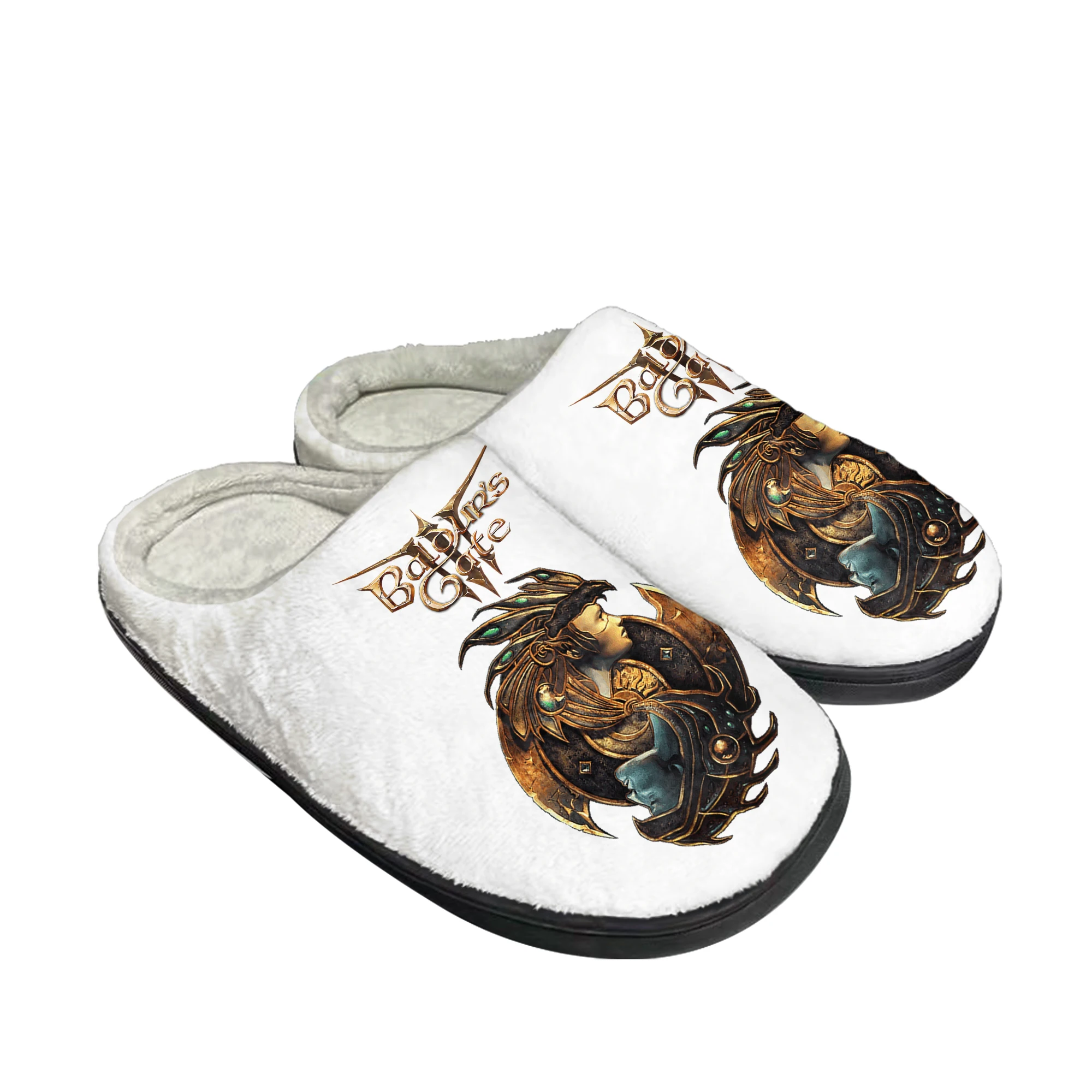 

Baldur's Gate Home Hot Cotton Slippers Cartoon Game Mens Womens Plush Bedroom Casual Fashion Keep Warm Shoes Tailor Made Slipper