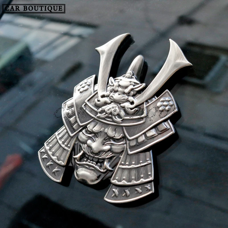 

Prajna Ghost Ghost Samurai Car Sticker Metal Skull Locomotive Electric Motorcycle Scratch Decoration Car Logo Side Tail Mark