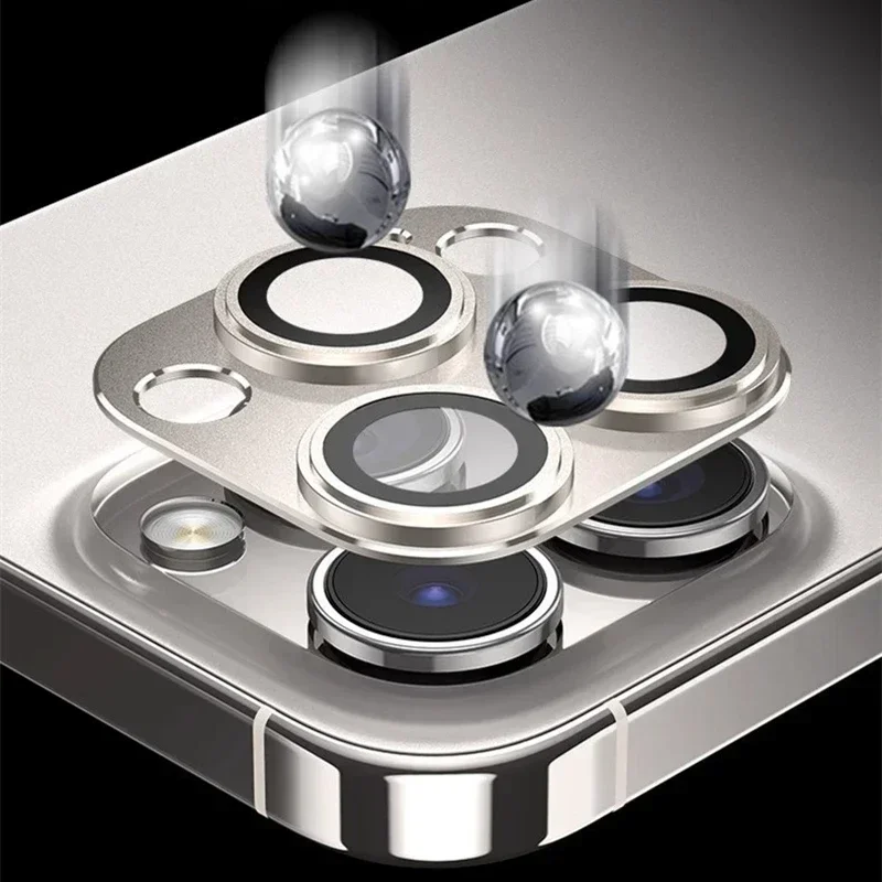 Premium Metal Camera Lens Protector Glass - Full Coverage for iPhone Pro & Mini Series
