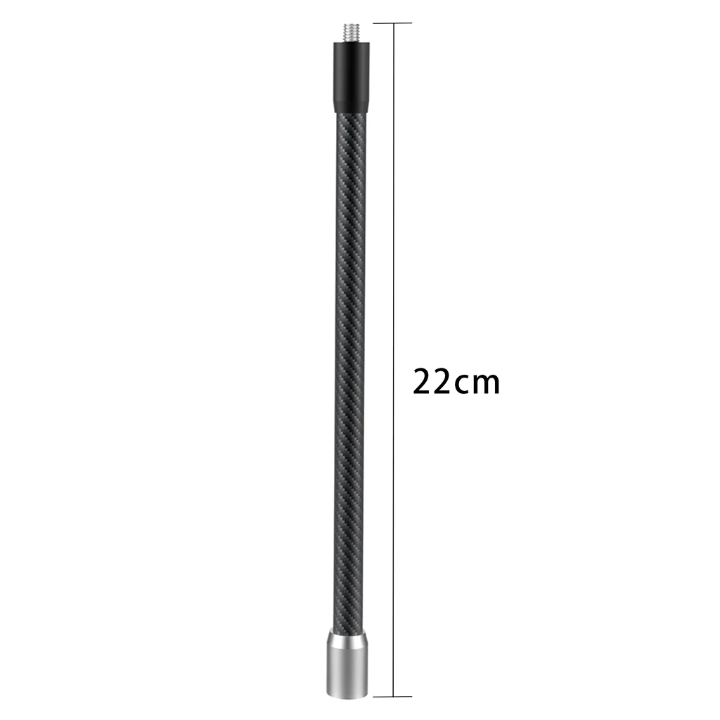 1x Einbeinstativ Kohlefaser Unsichtbare Verlängerungsstange 12 cm 22 cm 32 cm Selfie Stick für Insta360 X3 X4 X5 GoPro Hero 13 12 Action Kamera – Detail 9