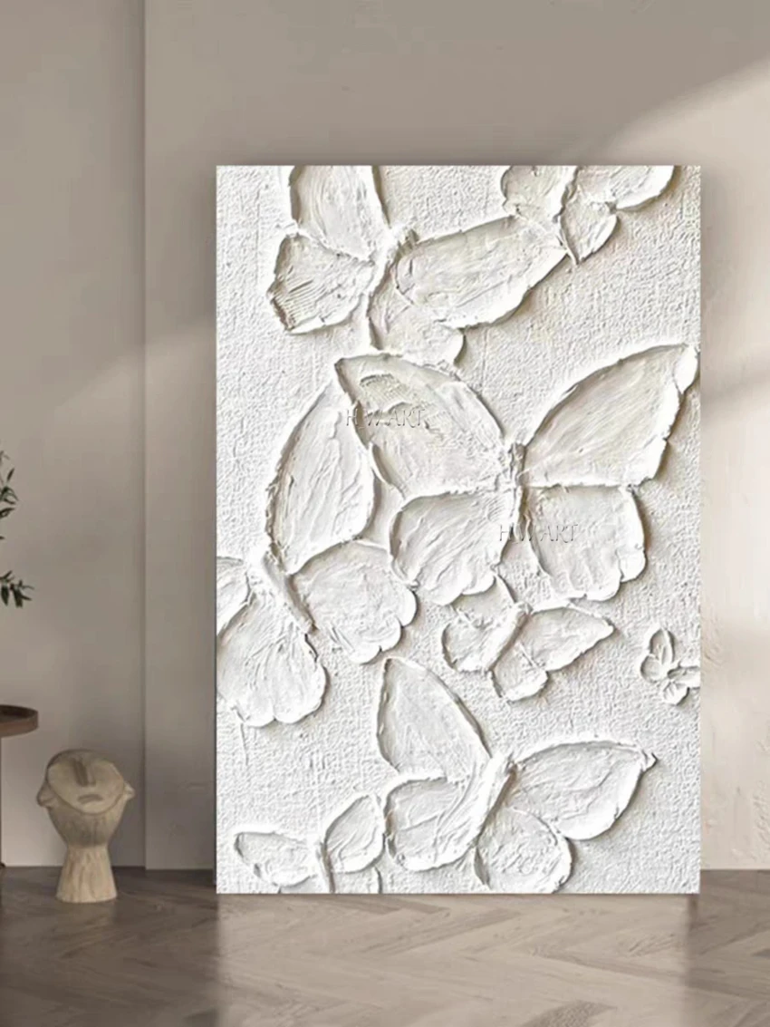 100% Hand-painted Butterfly Flowers Picture, Acrylic Knife Oil Paintings On Canvas, Bedroom Decor, Unframed Abstract Art Wall 100% Hand-painted Butterfly Flowers Picture, Acrylic Knife Oil Paintings On Canvas, Bedroom Decor, Unframed Abstract Art Wall