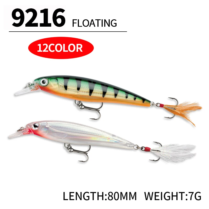 Description Picture 4 of itemFloating Minnow Fishing Lures 70mm 7.2g Wobblers for Freshwater Trout Hard Artificial Bait Pike Carp 3D Swimbait Tackle Jerkbait