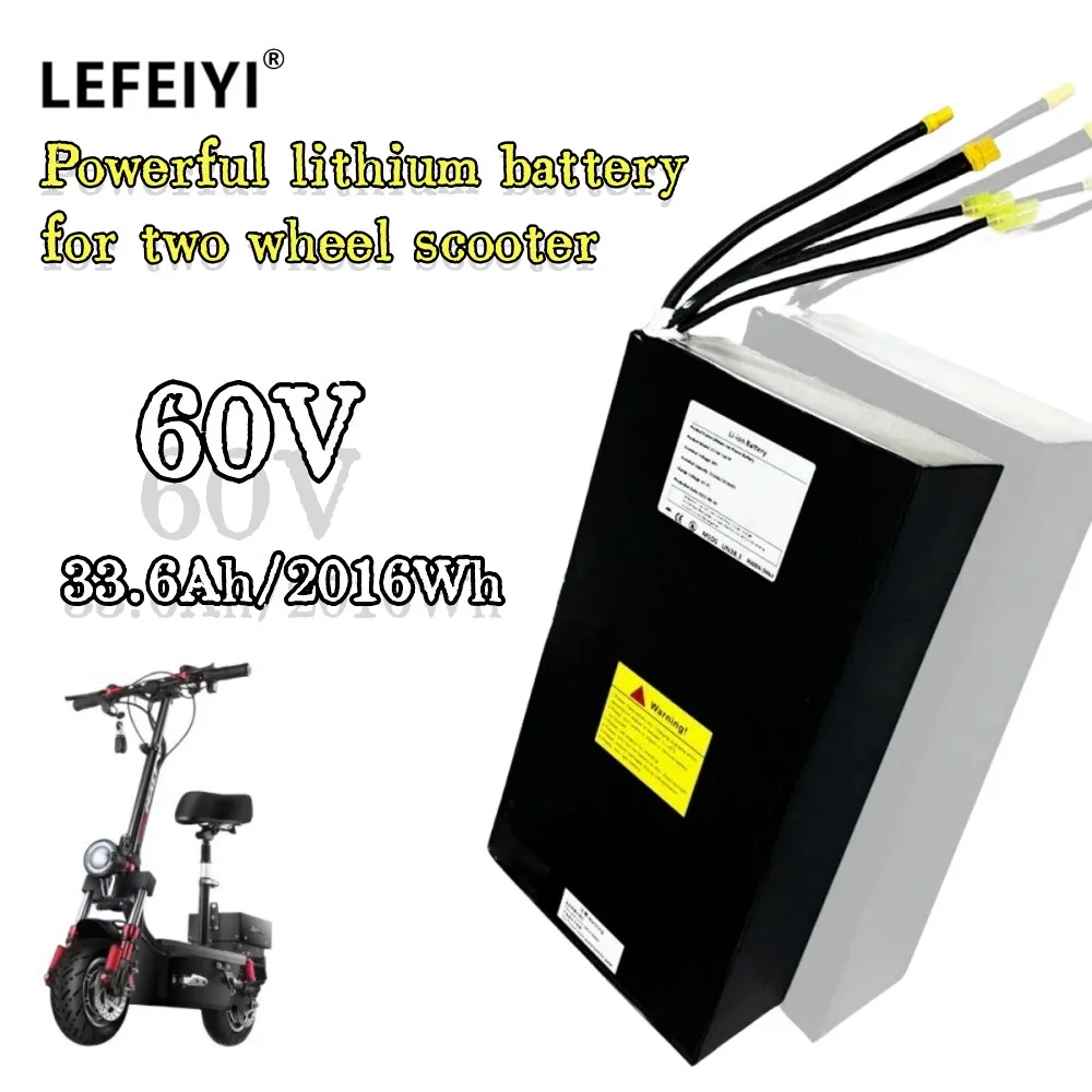 

60V 33.6Ah 21700 Powerful Lithium Battery for Electric Bicycle Dual Drive Scooter