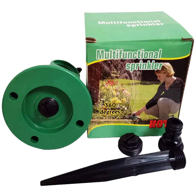 Description Picture 5 of item1pcs 12 Hose Heads 360° Adjustable Watering Sprinkler, Garden Sprinkler, Lawn Sprinkler Head Automatic Garden Yard Sprinkler Irr