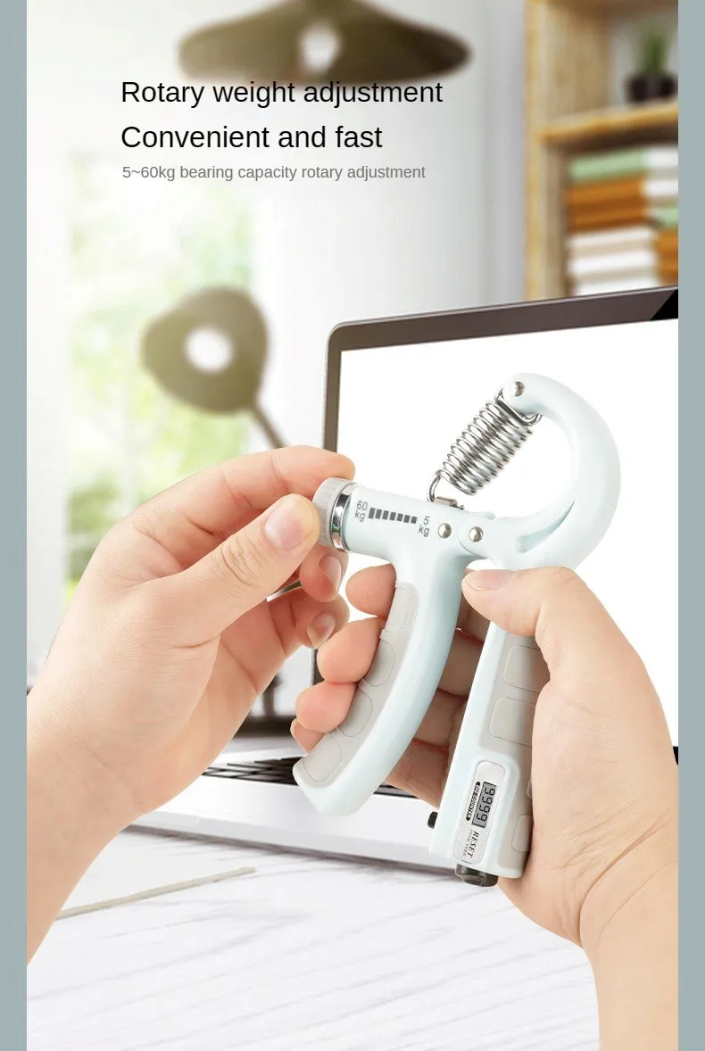 Description Picture 5 of itemHand Grip Strength Gripper Trainer Electronic Counter 5kg-60kg Adjustable Grip Forearm Exerciser Workout Hand Strengthe