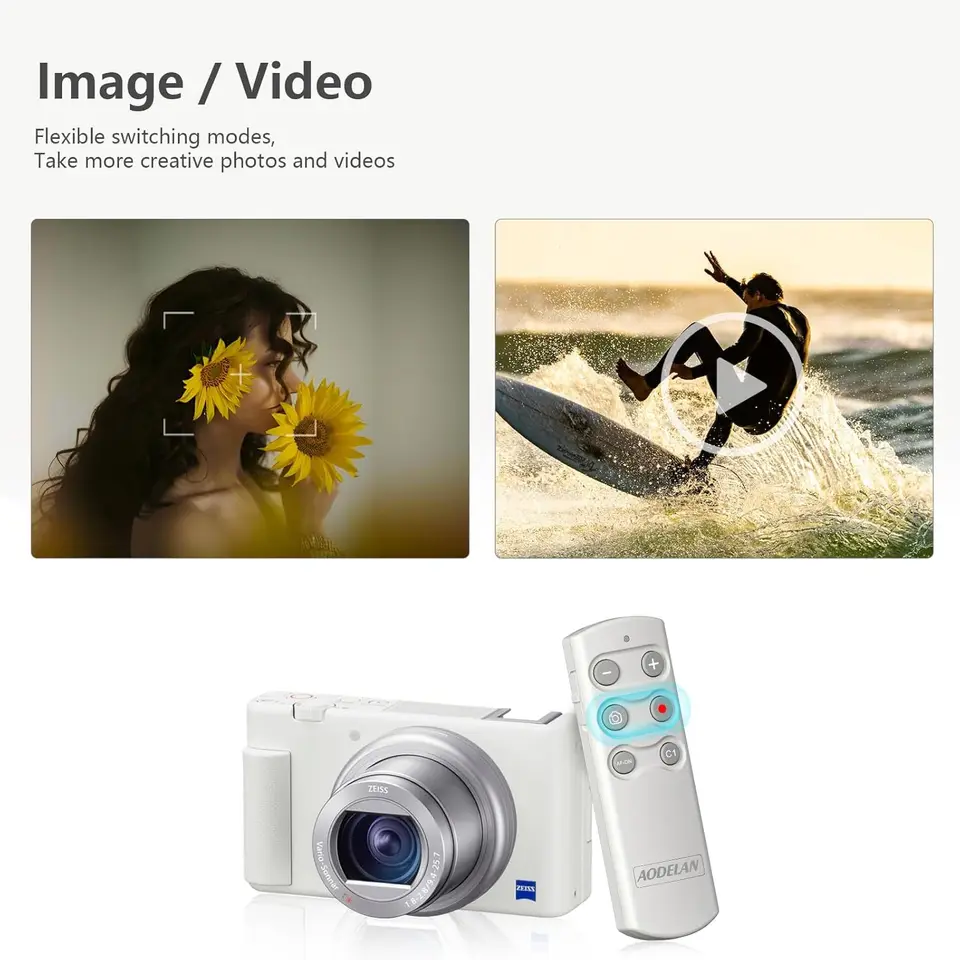 Aodelan-Sonyカメラ用のBluetoothワイヤレスリモコン,ZV-E10II,a9iii