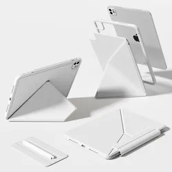 Ultra Slim Magnetic Smart Folio Case for Pro 13 - in M4 M5 (Light Gray)