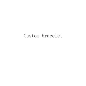 Custom bracelet silver color 100pcs