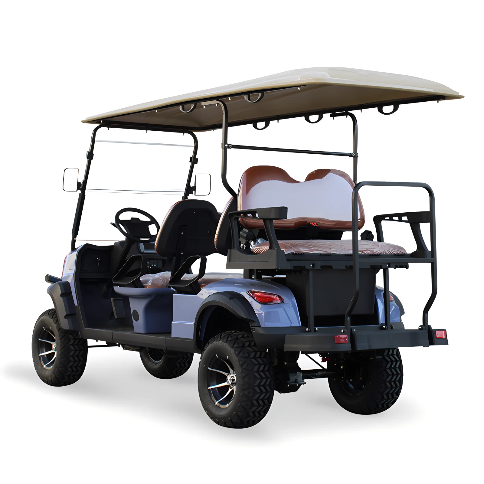 Exclusive authorization factory for new model 2+4-seat electric golf club car, electric golf cart, hunting cart CE certific