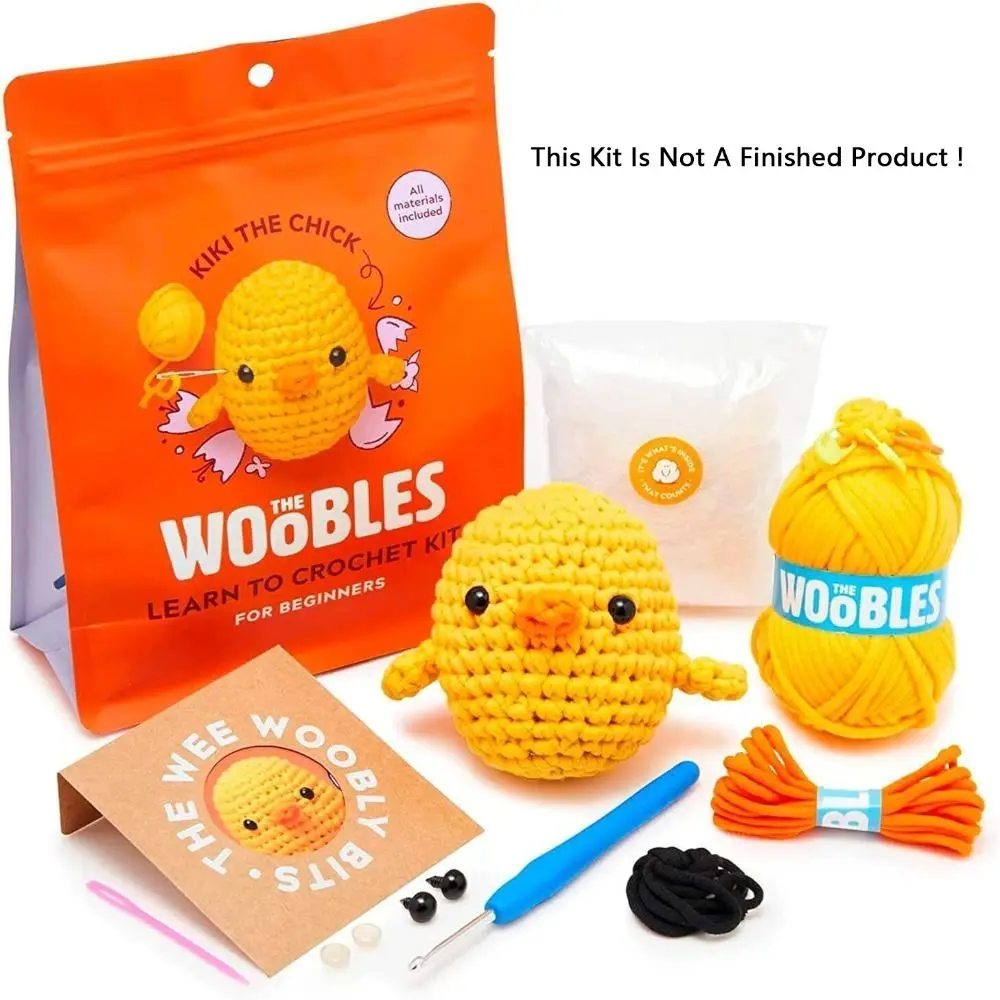 Multifunction Crochet Stuffed Animal Kit With Crochet Hooks Handmade DIY Kit Non-Finished Product Beginner Yarn Set crochet kit