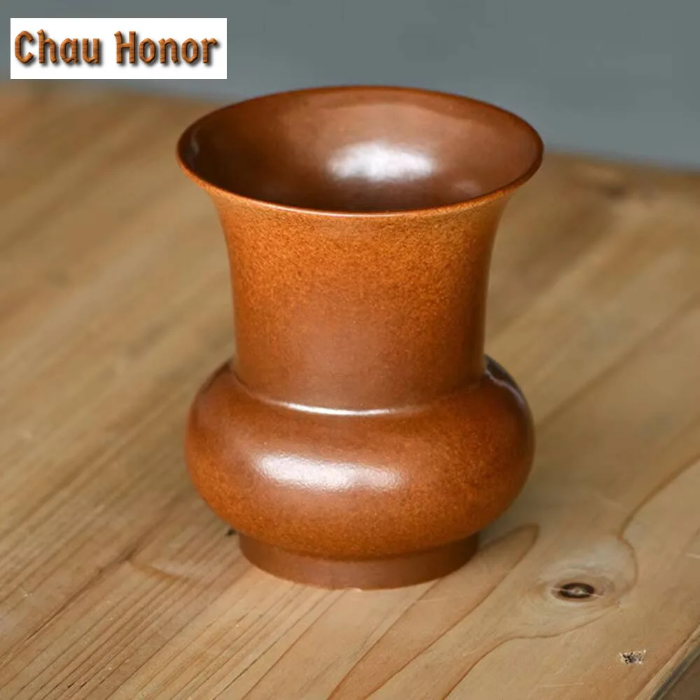 Coarse Pottery Large Water Bowl  Dry Foam Channel Accessories Slag Bucket Soda Jianshui Japanese Style Ceramic Flower Vase Pot