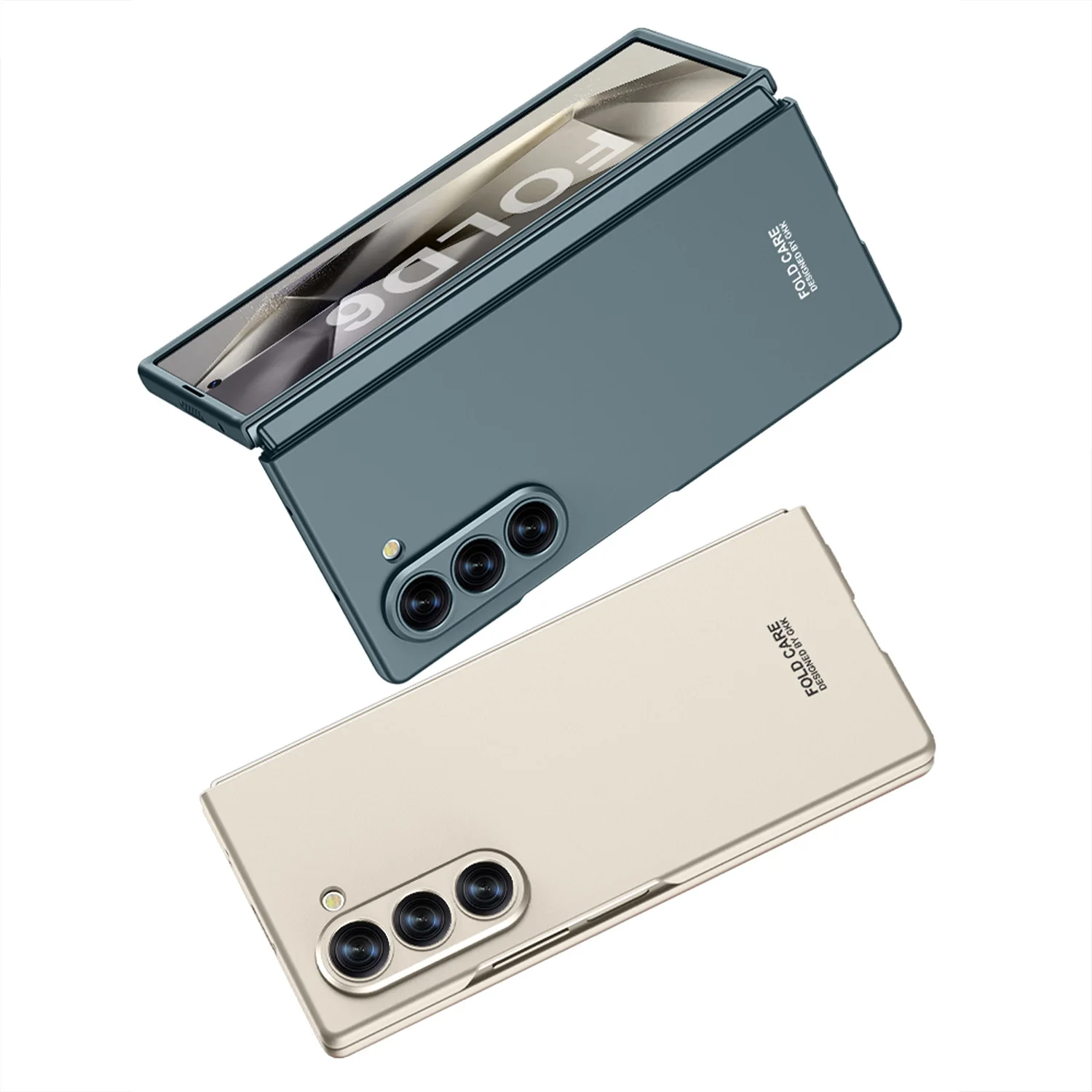 Matte Skin-Friendly Ultra-Thin Shockproof Folding Hard Back Cover Case