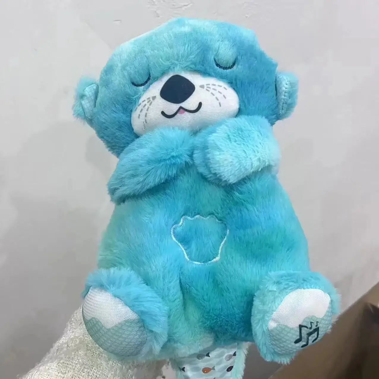 Breathing Otter Sleep and Playmate Otter Musical Stuffed Baby Plush Toy with Light Sound Newborn Sensory Comfortable Baby Gifts 6