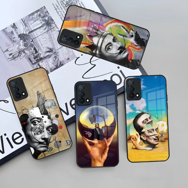 Custodia Per Cellulare Salvador Dali Art Per Oppo A54 A15 A94 A92 A55 A93 A95 K9 K7 Reno 5 7 6 4 Trova X5 X3 X2 Vetro Temperato