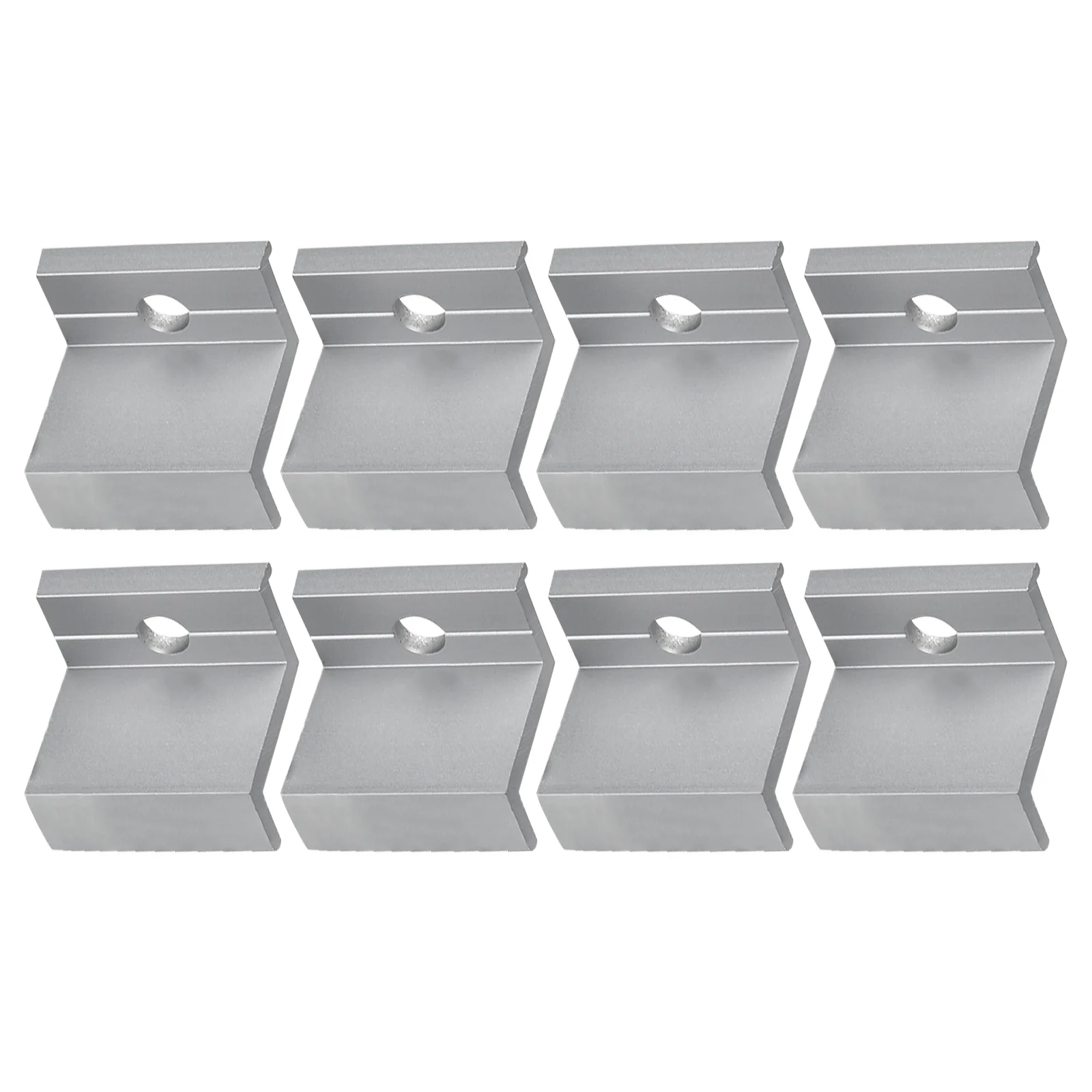 10Pcs Photovoltaik Solar Panel Mount Zubehör PV End Clamp Aluminium Legierung Solar-Panel Racking Halterungen Zubehör PV End klemme – Detail 13