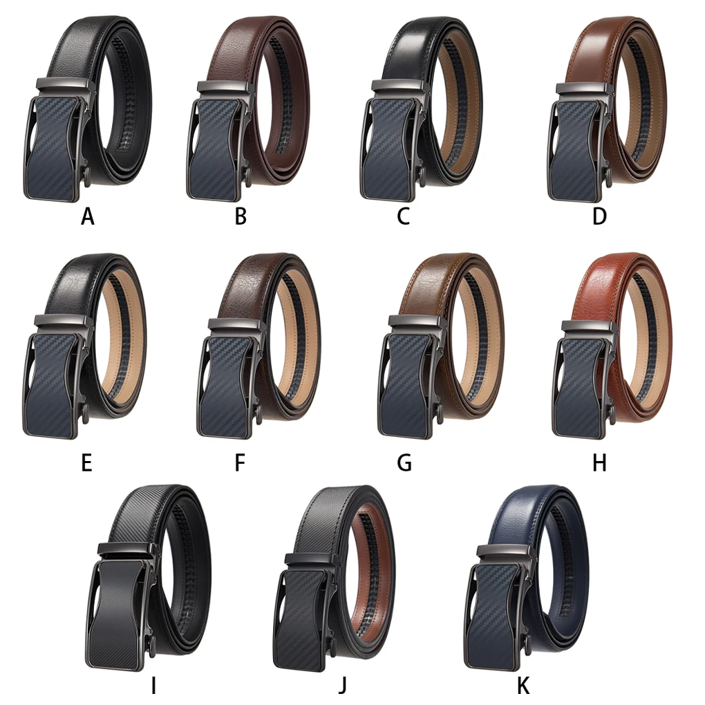 

Неподвластной мужской кожаный ремень с автоматической пряжкой-изысканное ремесло и мягкая текстура вечерние прочный