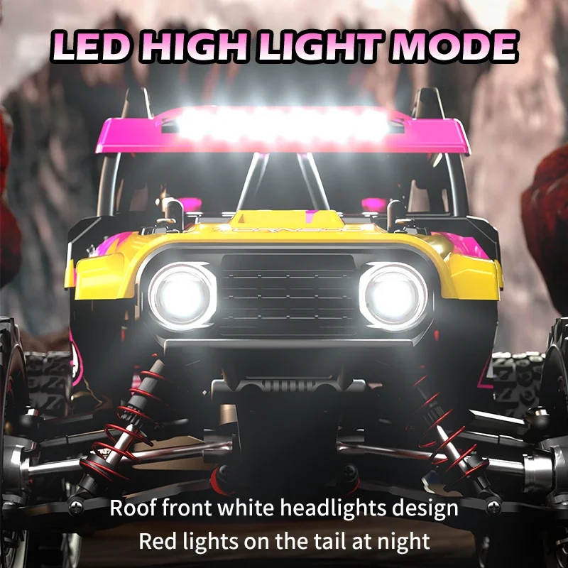 Coche Teledirigido Todoterreno 4x4 De Alta Velocidad, 70 KM/H, Con Faro LED, Sin Escobillas, 4WD 1/12, Camión Monstruo, Juguetes 4