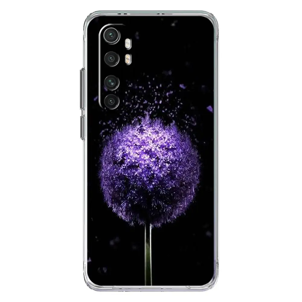 Clear TPU Phone Case with Dandelion Flower Design