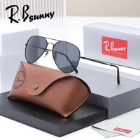 Lunettes de soleil polarisées de luxe pour hommes et femmes, style pilote, verres miroir, protection UV400, idéales pour la conduite 2