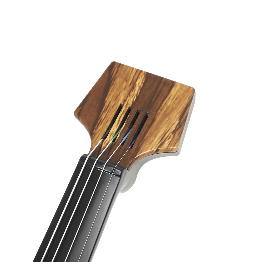 Electric Violin 4/4 Carbon Fiber Silent Smart Technology Advanced Wood Grain Professional Electric Violin Shoulder Headphones