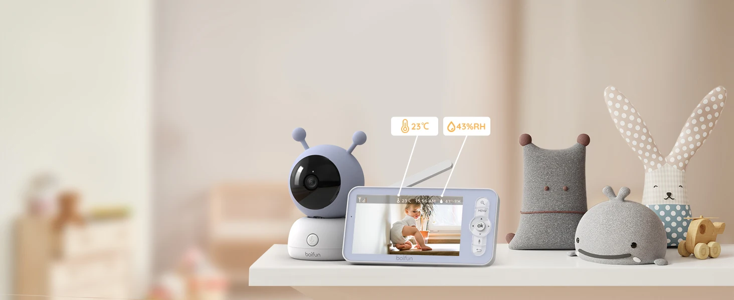 Video Baby Camera Baby Monitor With App Simyke Dual Camera Video - Main Image